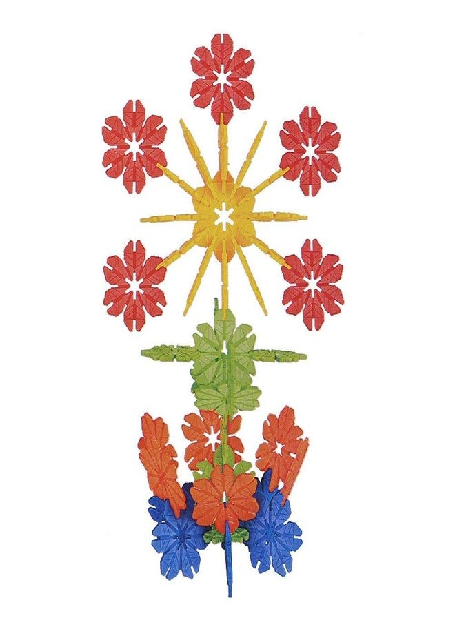 CR18 COLLECTION متجر شوب مي: مكعبات بناء للأطفال على شكل ندفة ثلج ملونة، مكعبات بناء تعليمية ذكية للمدينة - 120 قطعة - Image 3